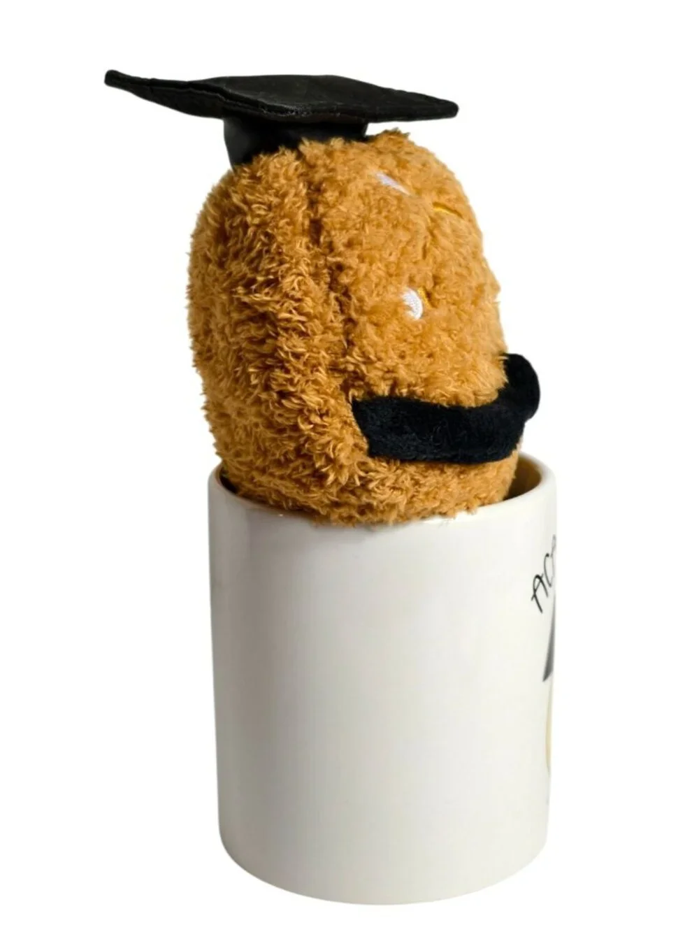Celebrate Academia Nut Graduation Mug Plush Nut Toy Funny Grad Gift Keepsake